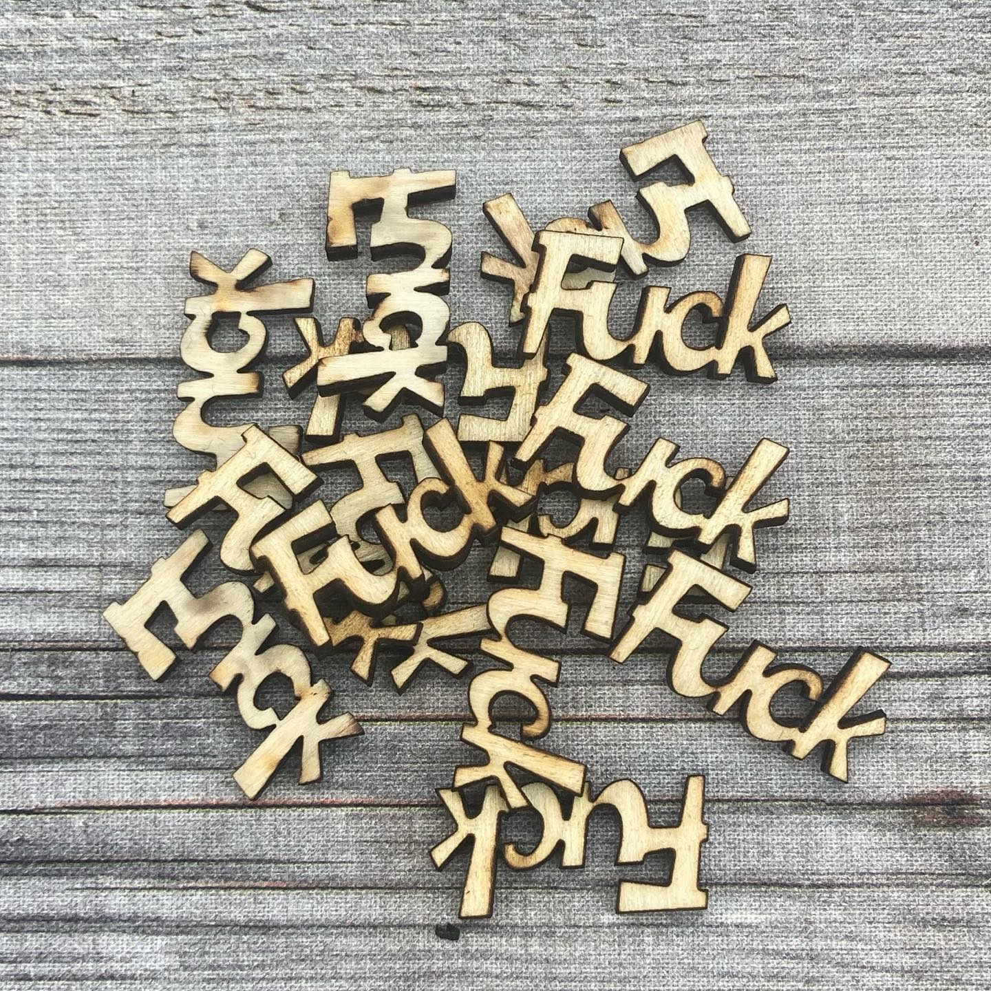 Fuck Wood Confetti – Leopard Spot Design