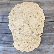Load image into Gallery viewer, Floral Skull Coloring Page