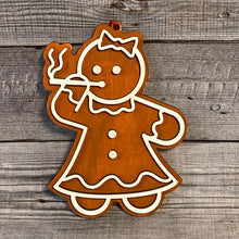 Load image into Gallery viewer, Naughty Gingerbread Ornaments