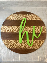 Load image into Gallery viewer, DIY Leopard Striped Wood Round