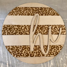 Load image into Gallery viewer, DIY Leopard Striped Wood Round
