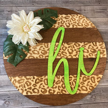 Load image into Gallery viewer, DIY Leopard Striped Wood Round