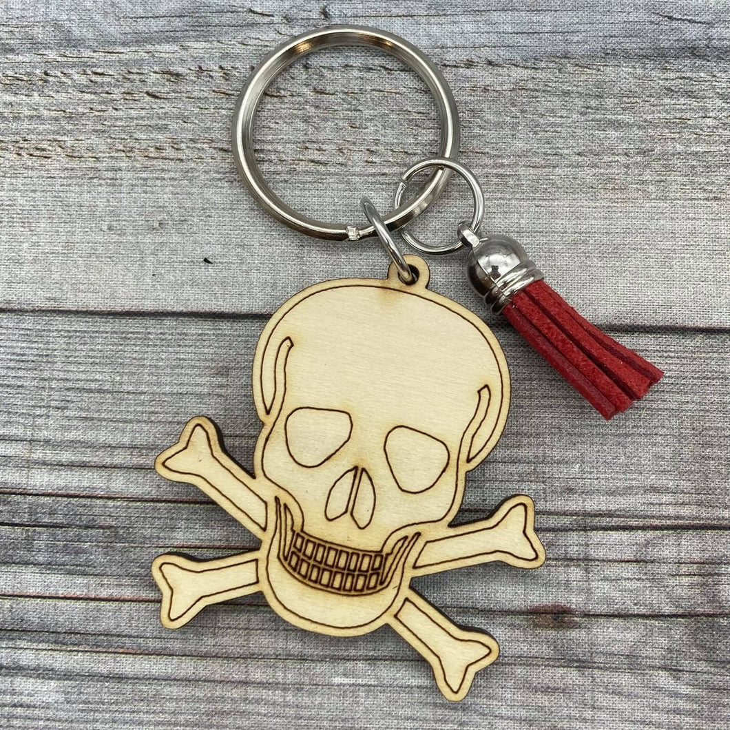 Skull and Crossbones Keychain