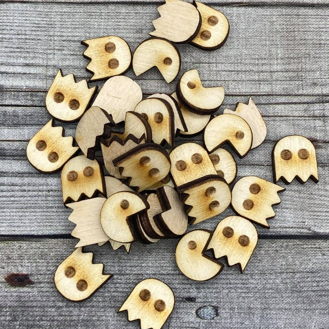 Pac Man Inspired Wood Confetti
