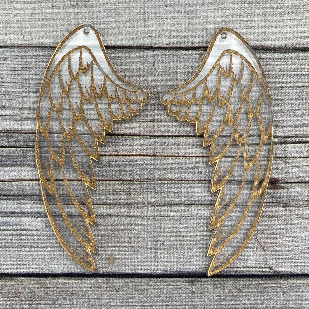 Gold Angel Wings Earrings