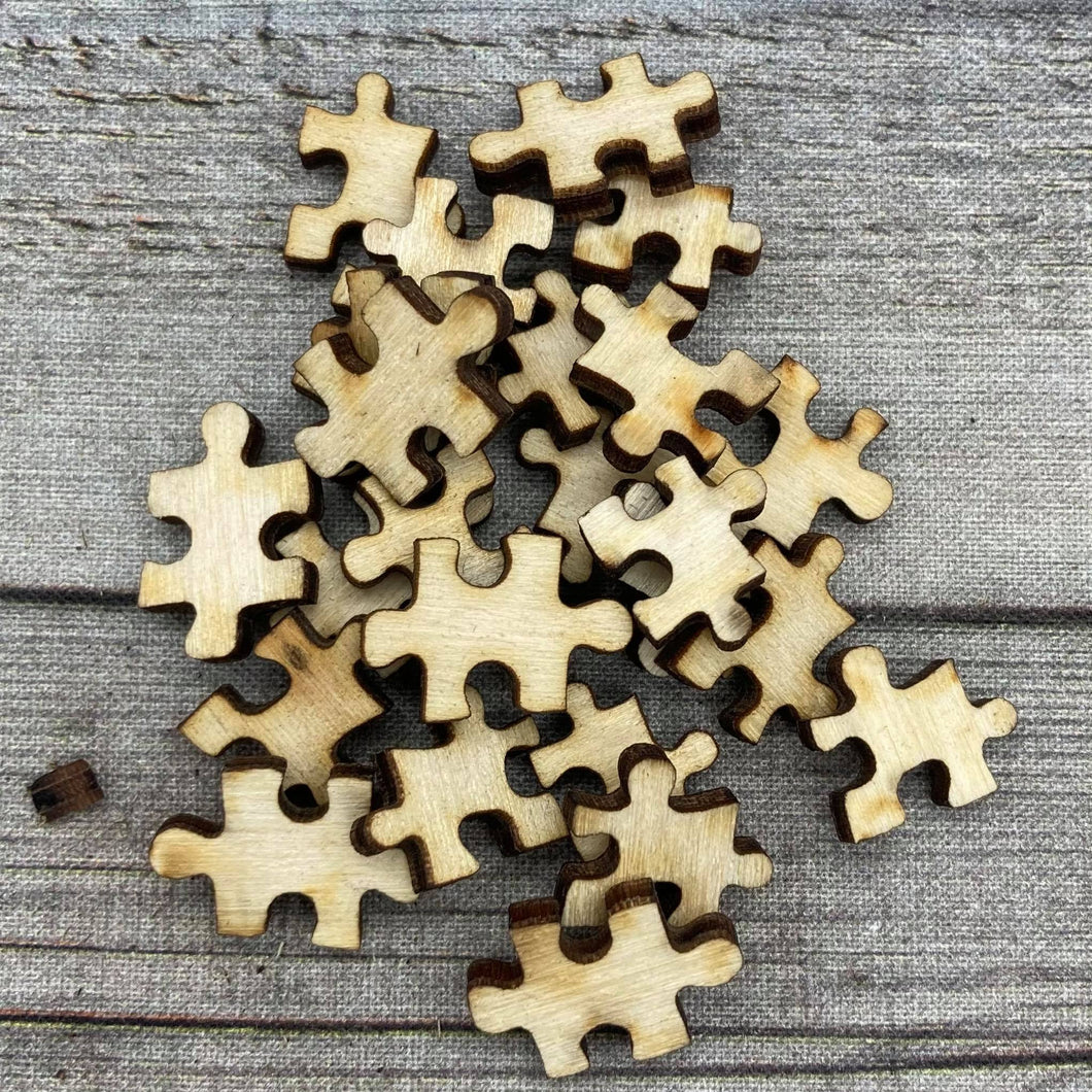 Puzzle Piece Wood Confetti