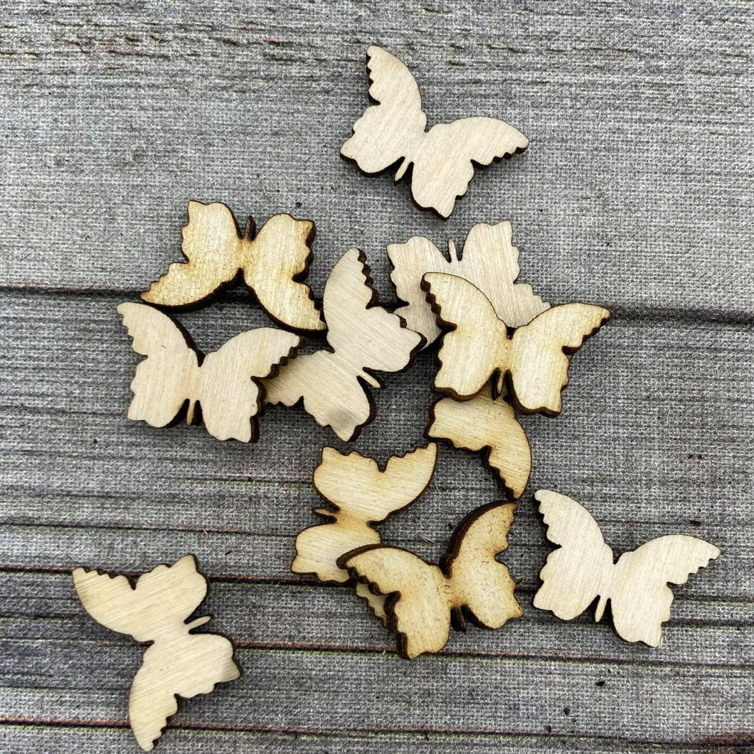 Plain Butterflies Wood Confetti