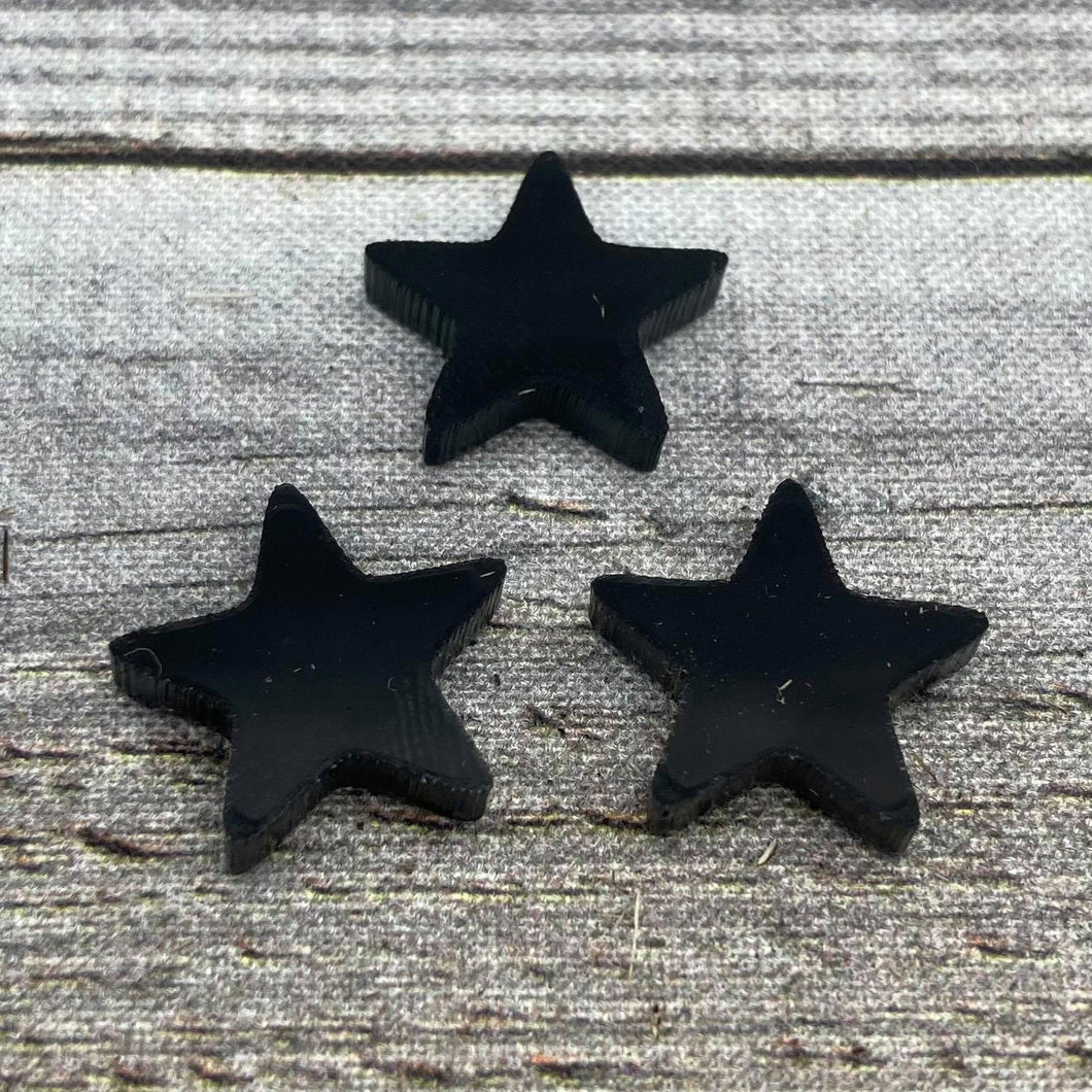 Shiny Black Star - Acrylic Confetti