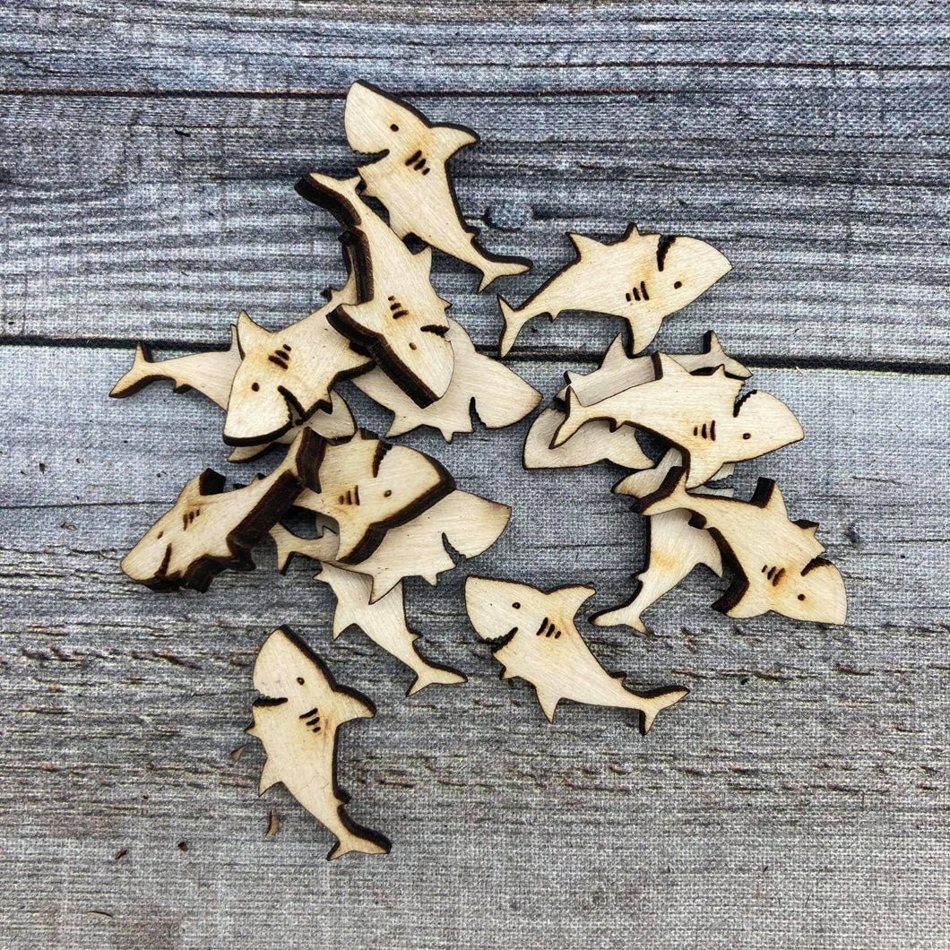 Sharks Silly Wood Confetti