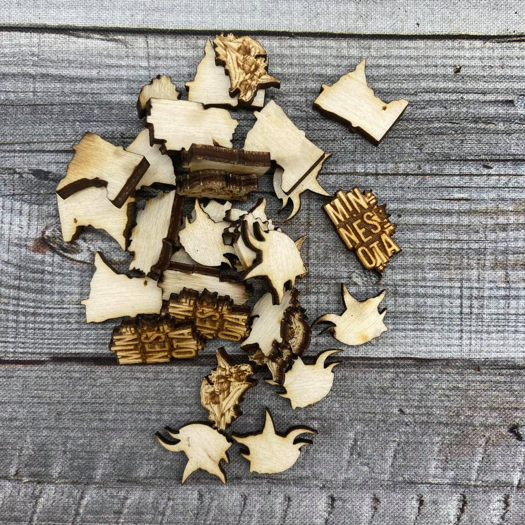Minnesota State Mix Wood Confetti