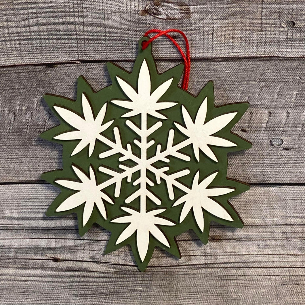 Mary Jane Pot Snowflake Ornament