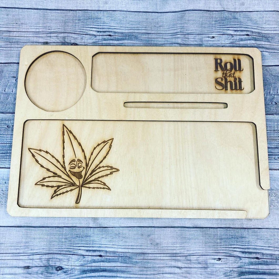 Roll that Shit Laser Cut Rolling Tray