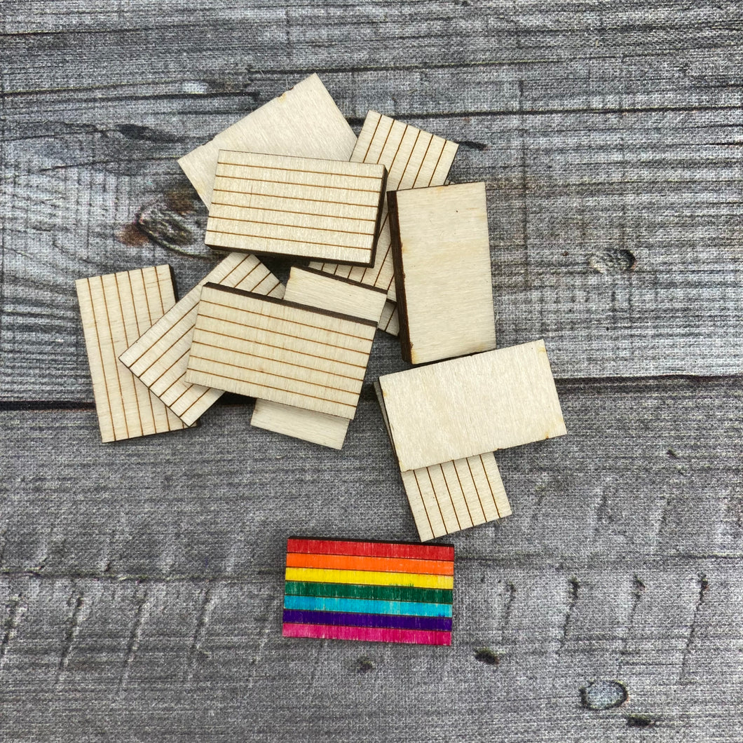 Rainbow Pride Flag Wood Confetti