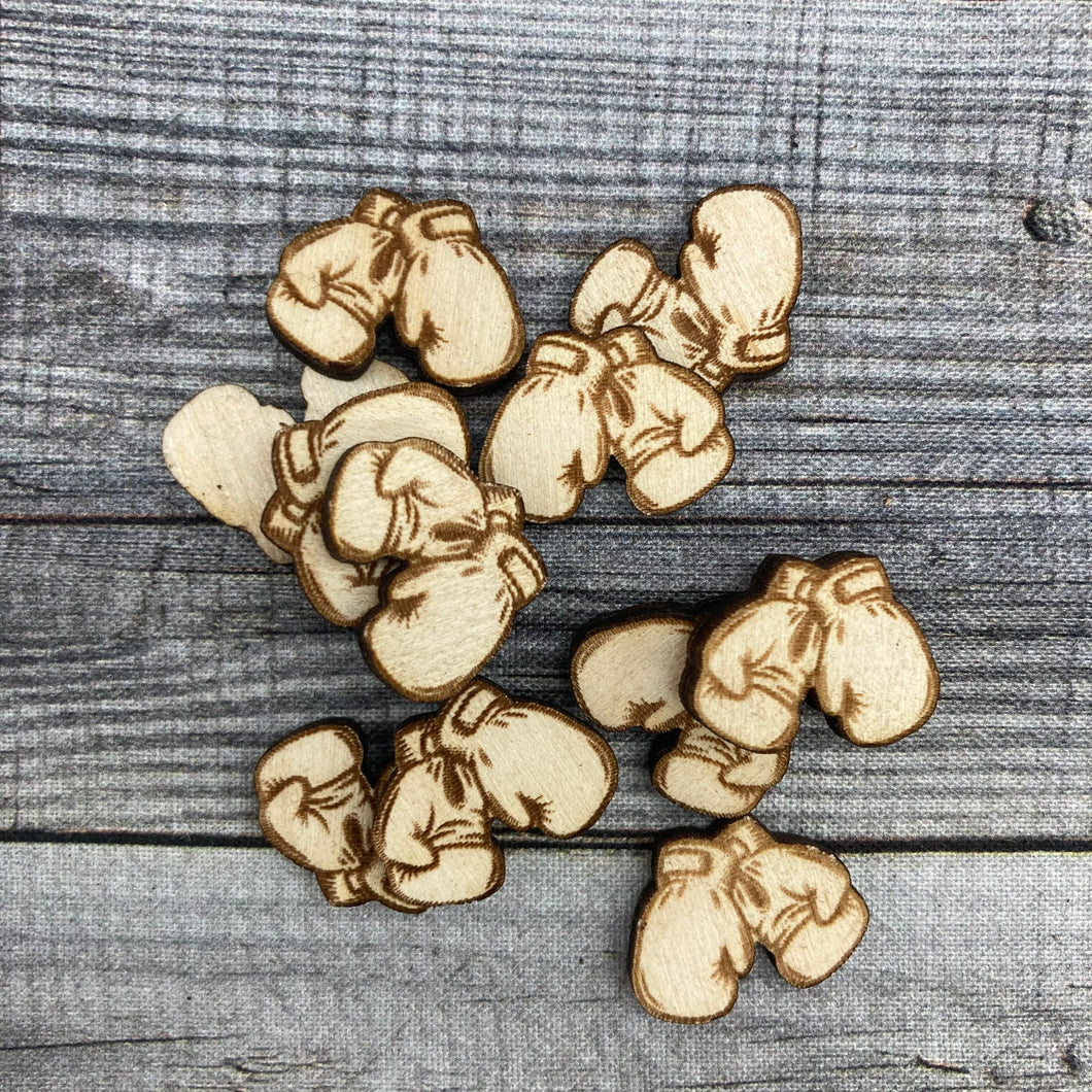 Boxing Gloves Wood Confetti